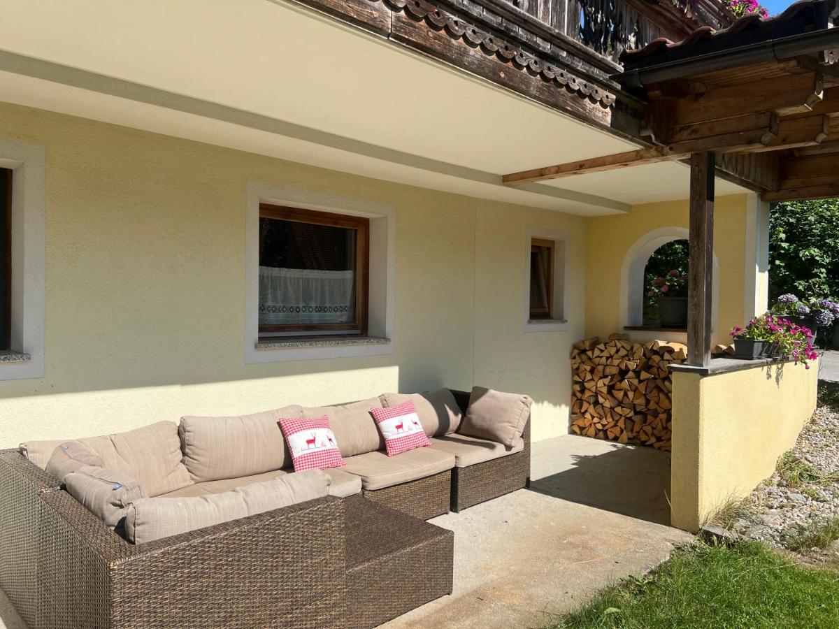 Ferienwohnung Steinbock Terrasse, Gartensauna, Garten, Grillplatz Stumm Exterior foto
